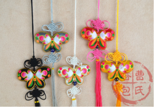 蝴蝶双面绣香包